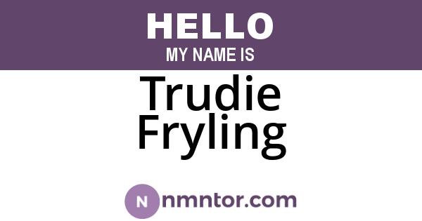 Trudie Fryling