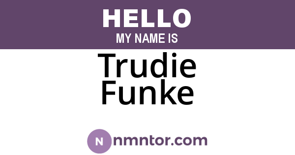 Trudie Funke