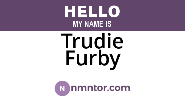 Trudie Furby