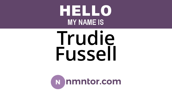 Trudie Fussell