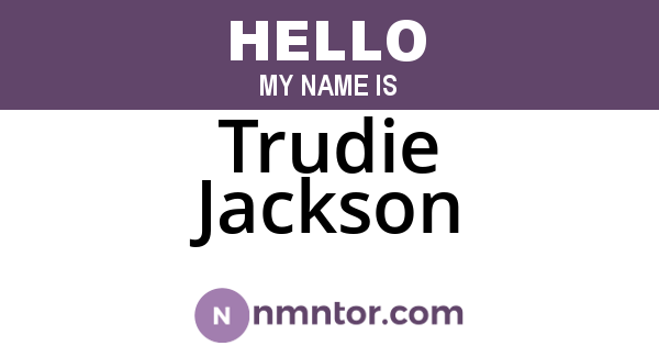 Trudie Jackson
