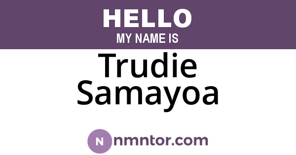 Trudie Samayoa