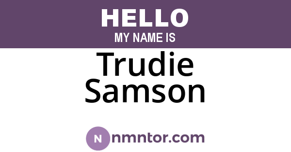 Trudie Samson
