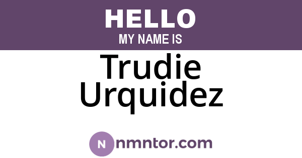 Trudie Urquidez