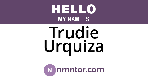 Trudie Urquiza