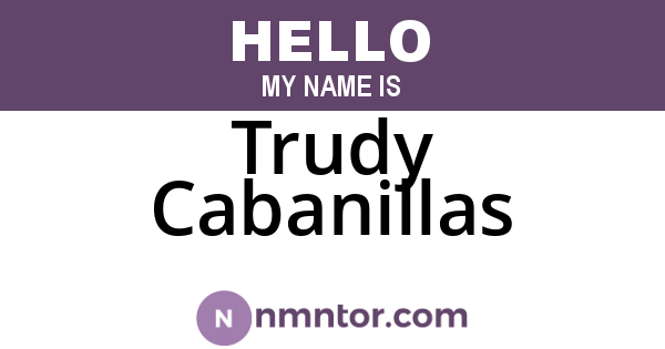 Trudy Cabanillas