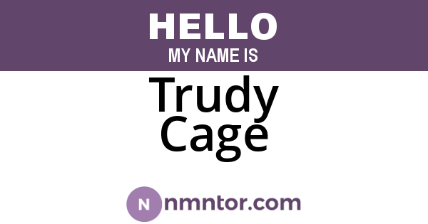 Trudy Cage