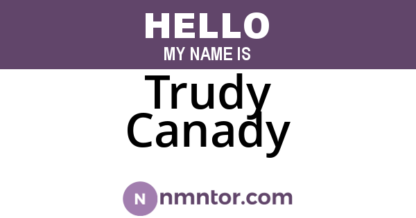Trudy Canady