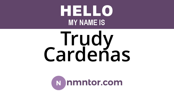 Trudy Cardenas