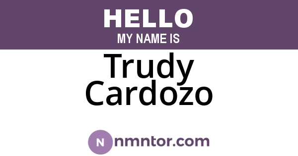 Trudy Cardozo