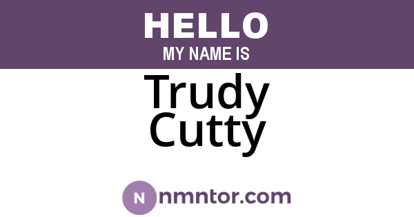 Trudy Cutty