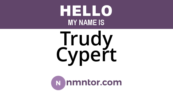 Trudy Cypert
