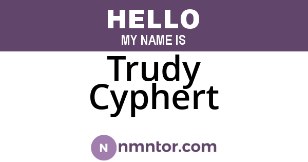 Trudy Cyphert