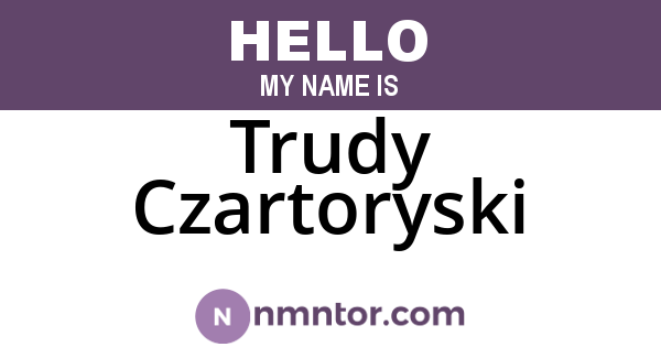 Trudy Czartoryski