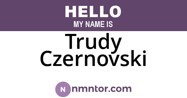 Trudy Czernovski