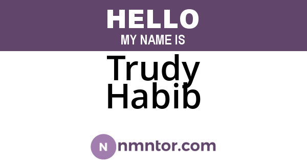 Trudy Habib