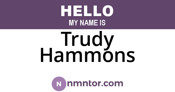 Trudy Hammons