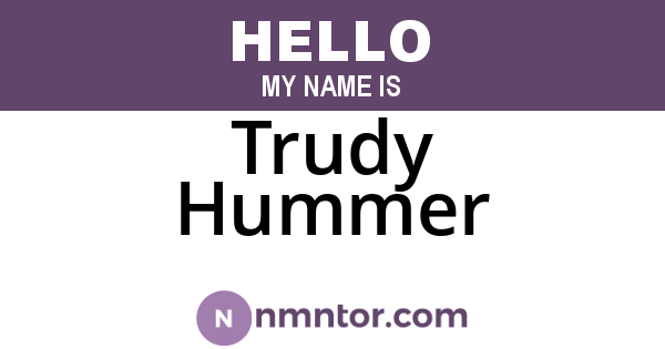 Trudy Hummer
