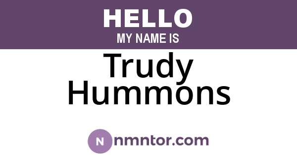 Trudy Hummons