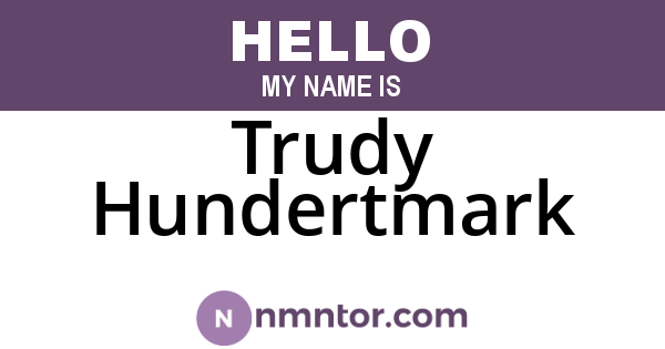 Trudy Hundertmark