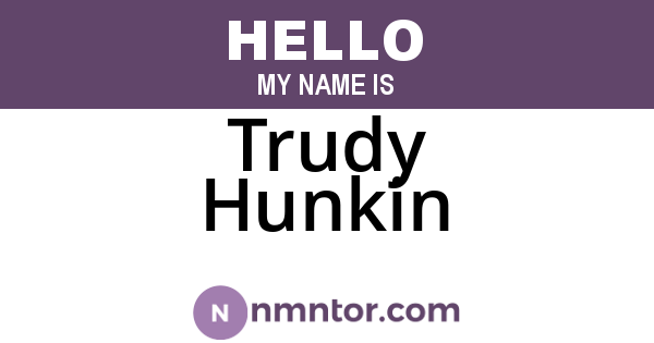 Trudy Hunkin