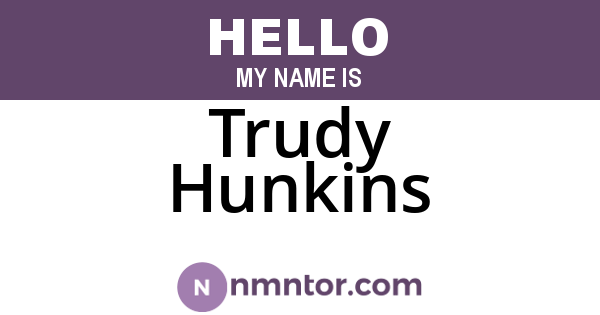 Trudy Hunkins
