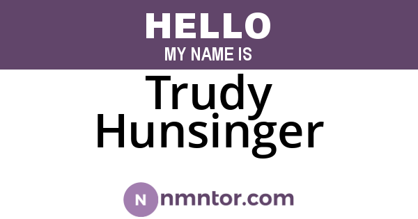 Trudy Hunsinger