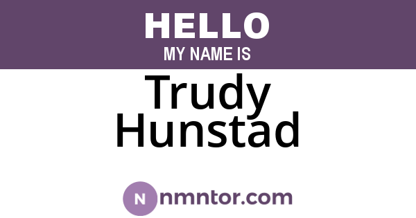 Trudy Hunstad