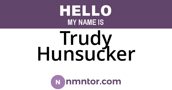 Trudy Hunsucker