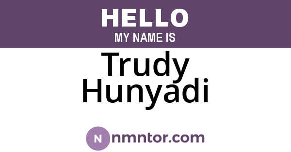 Trudy Hunyadi