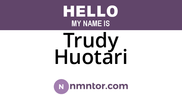 Trudy Huotari