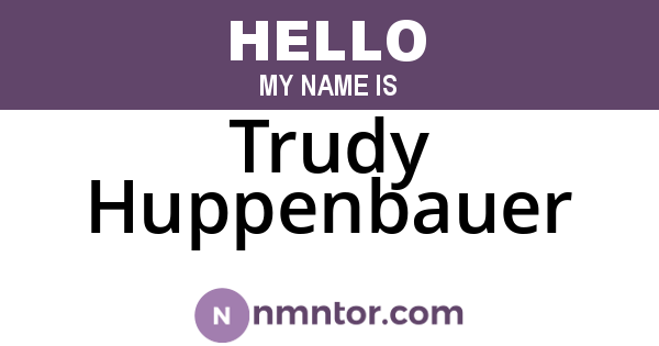 Trudy Huppenbauer