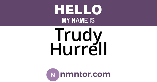 Trudy Hurrell