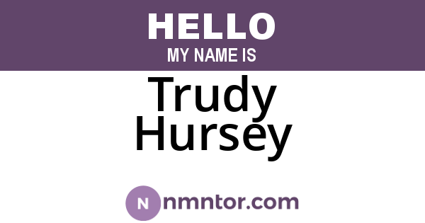 Trudy Hursey