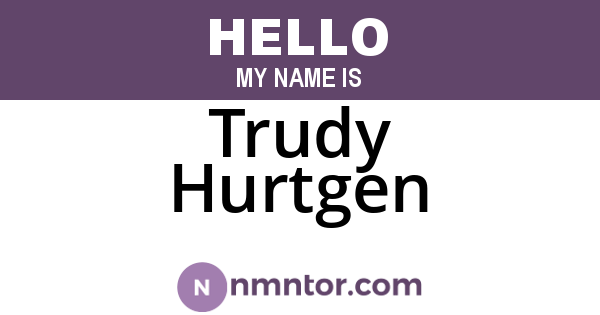 Trudy Hurtgen