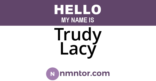 Trudy Lacy