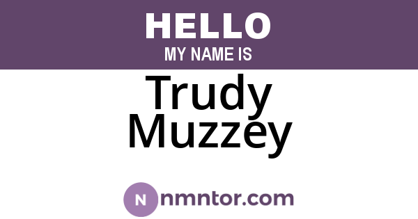 Trudy Muzzey