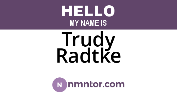 Trudy Radtke