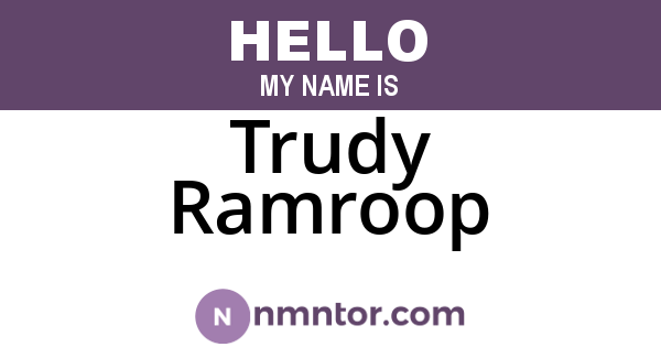 Trudy Ramroop