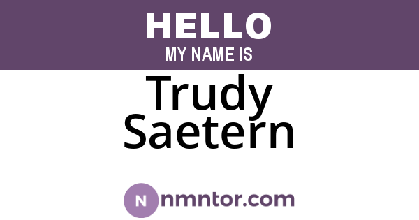 Trudy Saetern