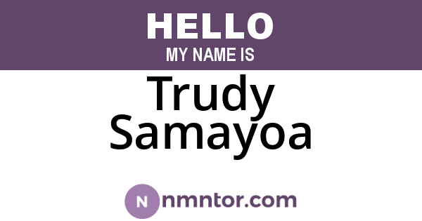 Trudy Samayoa