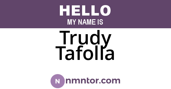 Trudy Tafolla