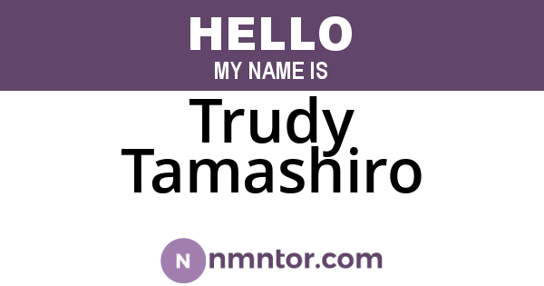 Trudy Tamashiro