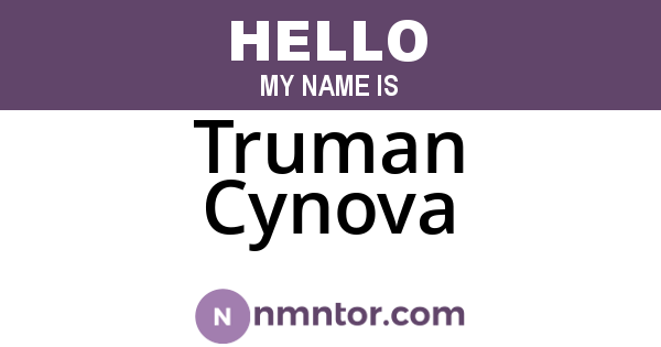 Truman Cynova