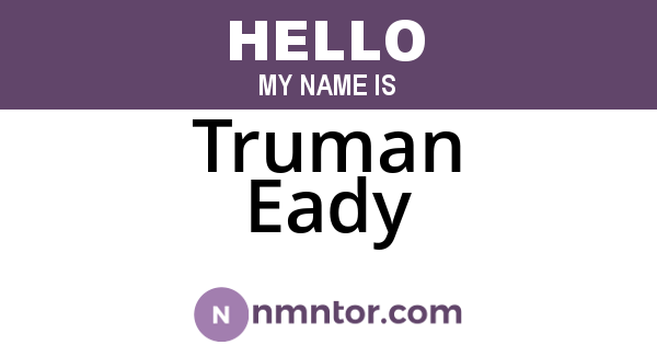 Truman Eady