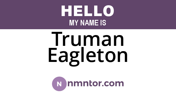 Truman Eagleton