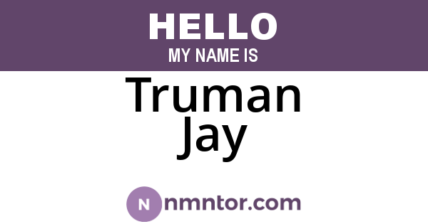 Truman Jay