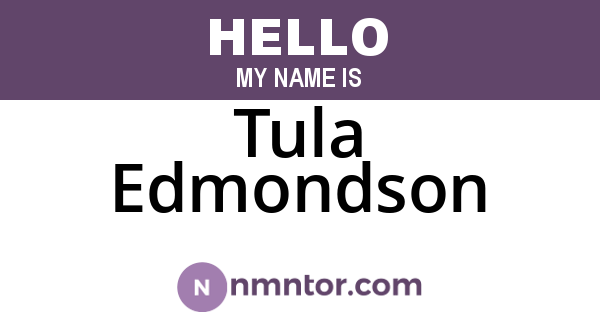 Tula Edmondson