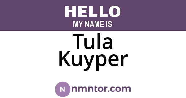 Tula Kuyper