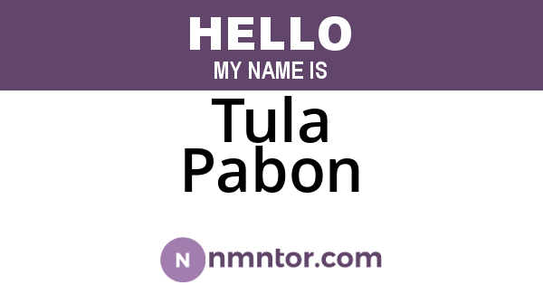 Tula Pabon